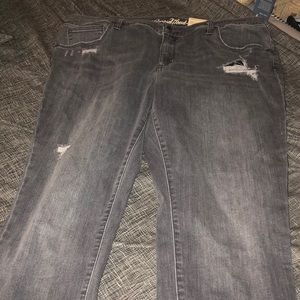 Gray jeans plus size